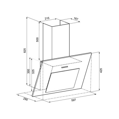 Вытяжка KRONA FREYA 600 white PB Вытяжка KRONA FREYA 600 white PB