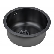 Мойка Paulmark Werra PM404646-GM, вороненая сталь