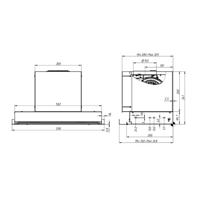 Вытяжка Elikor Sense 60П-1000 хром Вытяжка Elikor Sense 60П-1000 хром