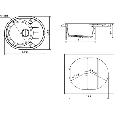 Мойка Florentina Родос 620 капучино Мойка Florentina Родос 620 капучино