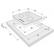 Варочная панель KRONA TORDO 45 IX газовая