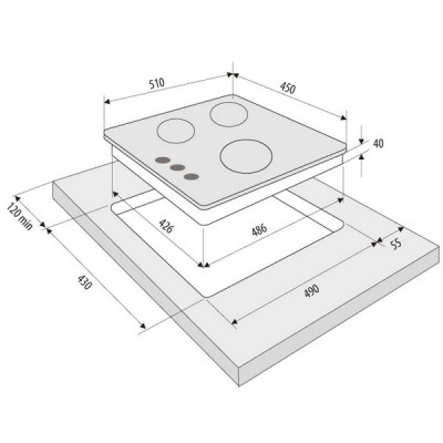 Варочная панель KRONA TORDO 45 IX газовая Варочная панель KRONA TORDO 45 IX газовая