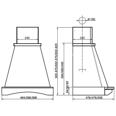 Вытяжка Elikor Ротонда 60П-650-П3Л бежевый/дуб кор. Вытяжка Elikor Ротонда 60П-650-П3Л бежевый/дуб кор.