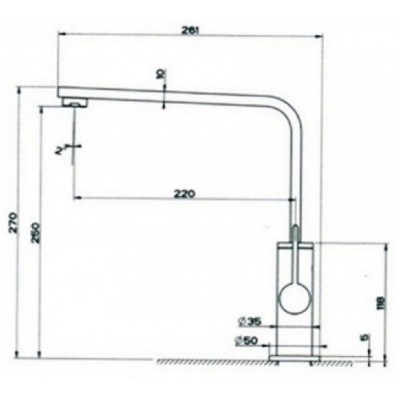 Смеситель Reginox NARMADA K775K Смеситель Reginox NARMADA K775K