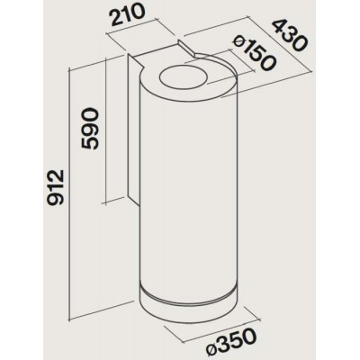 Вытяжка Falmec POLAR/LIGHT STEEL 35 Вытяжка Falmec POLAR/LIGHT STEEL 35