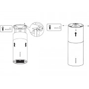 Вытяжка MEFERI TUBE35IX ISLA ULTRA