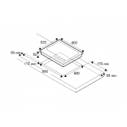 Варочная панель Bertazzoni P604LMODNE газовая