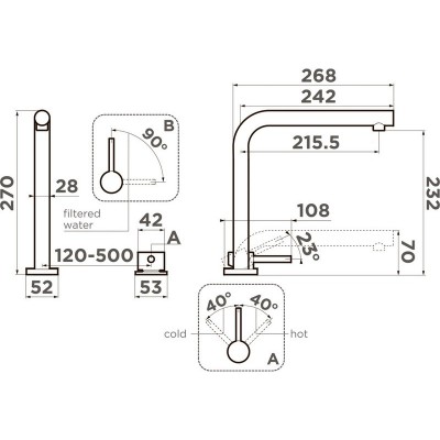 Смеситель Omoikiri Nara 2 Plus-C латунь/хром (4994366) Смеситель Omoikiri Nara 2 Plus-C латунь/хром (4994366)