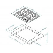 Варочная панель Kuppersberg FS 610 W Silver газовая
