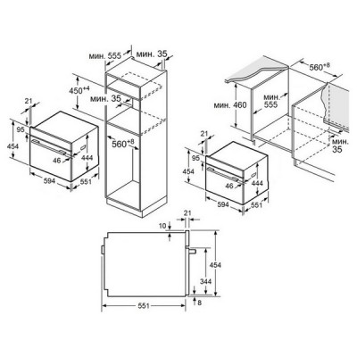 Духовой шкаф MAUNFELD AMCO458GB компактный Духовой шкаф MAUNFELD AMCO458GB компактный