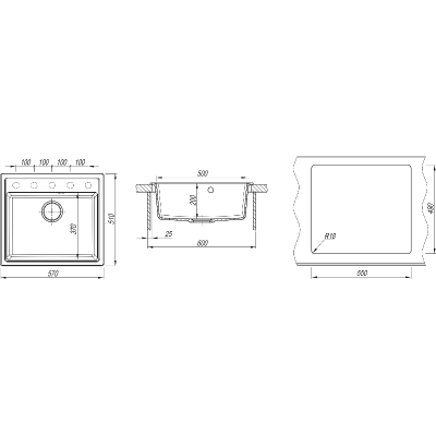 Мойка Dr.Gans НИКА 570 везувий Мойка Dr.Gans НИКА 570 везувий