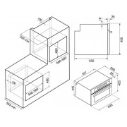Компактный духовой шкаф KRONA PARABEL 45H BL/BL
