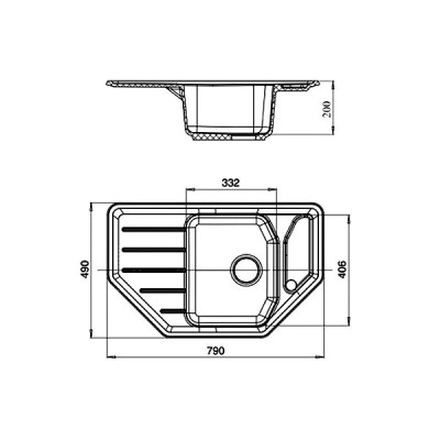 Мойка Granfest GF - C800E бежевый Мойка Granfest GF - C800E бежевый