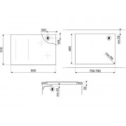 Варочная панель SMEG SI1M24854D индукционная