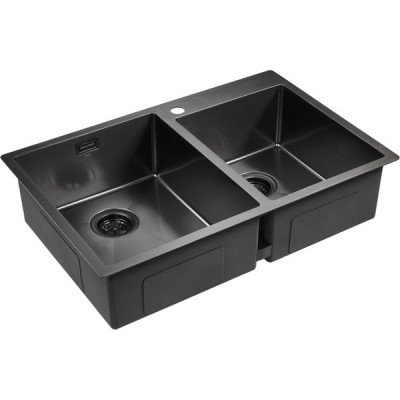 Мойка Paulmark Berman PM517851-GM, вороненая сталь Мойка Paulmark Berman PM517851-GM, вороненая сталь