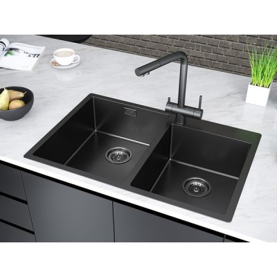 Мойка Paulmark Berman PM517851-GM, вороненая сталь Мойка Paulmark Berman PM517851-GM, вороненая сталь