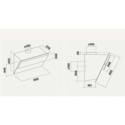 Вытяжка Falmec VERSO 55 WHITE Вытяжка Falmec VERSO 55 WHITE