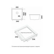 Мойка Paulmark Neo classic 41 PM964144-UGR, urban grey
