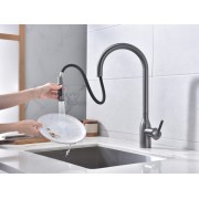 Смеситель Paulmark Universal Un213880-GM, вороненая сталь