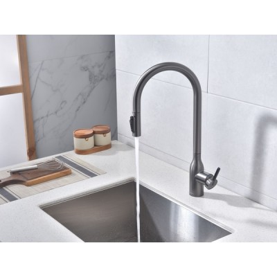 Смеситель Paulmark Universal Un213880-GM, вороненая сталь Смеситель Paulmark Universal Un213880-GM, вороненая сталь