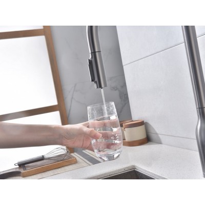 Смеситель Paulmark Universal Un213880-GM, вороненая сталь Смеситель Paulmark Universal Un213880-GM, вороненая сталь