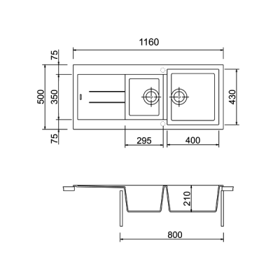 Мойка "Longran" Amanda AMG1160.500 20 - 08 Colorado Мойка "Longran" Amanda AMG1160.500 20 - 08 Colorado