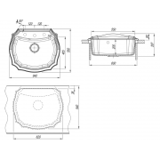 Мойка Florentina Эмилия 640 грей