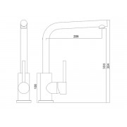 Смеситель Longran Logic LM2103 GunGrey