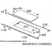 Варочная панель MAUNFELD CVI904SFLBK Inverter индукционная