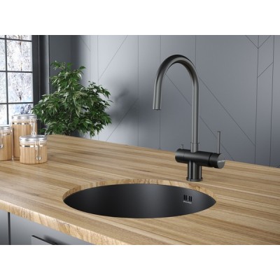 Смеситель Paulmark Heller He213218-GM, вороненая сталь Смеситель Paulmark Heller He213218-GM, вороненая сталь