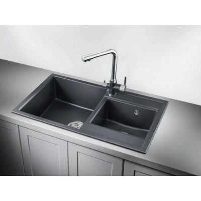 Мойка Kuppersberg MODENA 80 NL 1,5B1D темно-серый металлик Мойка Kuppersberg MODENA 80 NL 1,5B1D темно-серый металлик