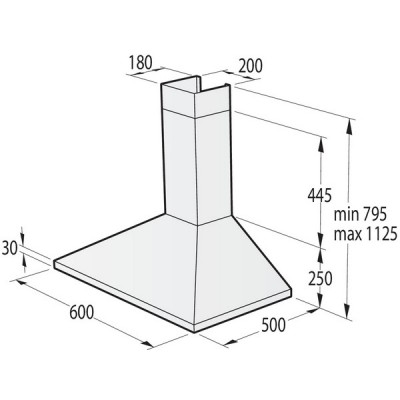 Вытяжка Gorenje WHC63CLB Вытяжка Gorenje WHC63CLB