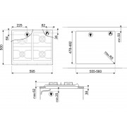 Варочная панель SMEG SRV864POGH газовая