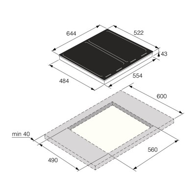 Варочная панель ASKO HI1655G индукционная Варочная панель ASKO HI1655G индукционная