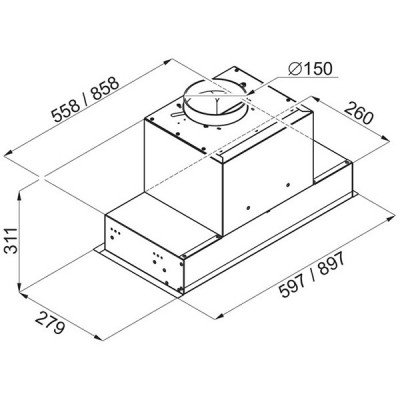 Вытяжка MAUNFELD Fantasy 60 белый Вытяжка MAUNFELD Fantasy 60 белый