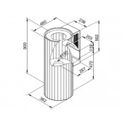 Вытяжка MAUNFELD Adelaide 39 Wall золотистый