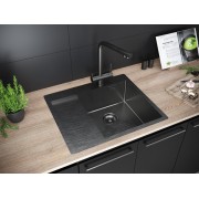 Мойка Paulmark Alster PM825951-GMR, вороненая сталь