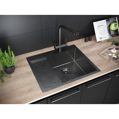 Мойка Paulmark Alster PM825951-GMR, вороненая сталь Мойка Paulmark Alster PM825951-GMR, вороненая сталь