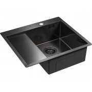 Мойка Paulmark Alster PM825951-GMR, вороненая сталь