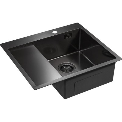 Мойка Paulmark Alster PM825951-GMR, вороненая сталь Мойка Paulmark Alster PM825951-GMR, вороненая сталь