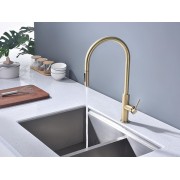 Смеситель Paulmark Senso Se215180-SBG, светлое брашированное золото