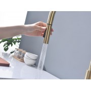 Смеситель Paulmark Senso Se215180-SBG, светлое брашированное золото