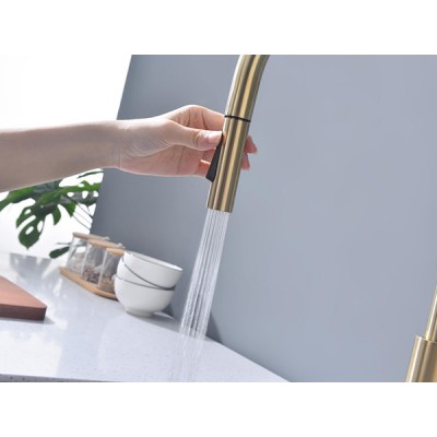 Смеситель Paulmark Senso Se215180-SBG, светлое брашированное золото Смеситель Paulmark Senso Se215180-SBG, светлое брашированное золото