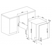 Посудомоечная машина SMEG STL362DQ