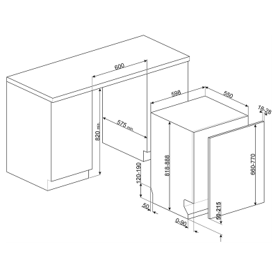 Посудомоечная машина SMEG STL362DQ Посудомоечная машина SMEG STL362DQ