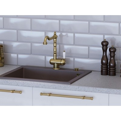 Смеситель Omoikiri Kyoto-AB-022 латунь/античная латунь (4994287) Смеситель Omoikiri Kyoto-AB-022 латунь/античная латунь (4994287)