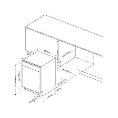 Посудомоечная машина De Dietrich DCJ532DQX Посудомоечная машина De Dietrich DCJ532DQX