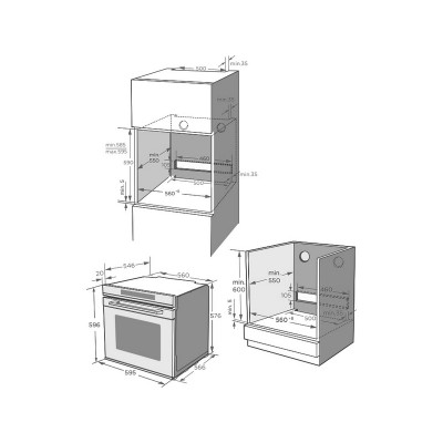Духовой шкаф Manya BO637WG Духовой шкаф Manya BO637WG