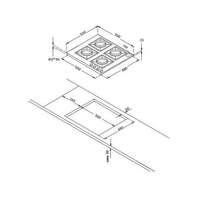 Варочная панель Korting HG 665 CX газовая Варочная панель Korting HG 665 CX газовая