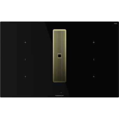 Варочная панель Kuppersbusch KMI 8350.0 SR Gold индукционная с вытяжкой Варочная панель Kuppersbusch KMI 8350.0 SR Gold индукционная с вытяжкой